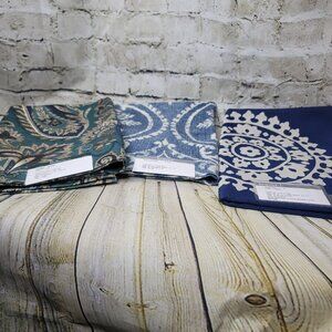3 Kravet Mulberry Fabric Remnants  Blues Greens Assorted See Description  Sizes